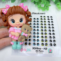 Olhos Resinados 3019na - MD - Nivia Arts