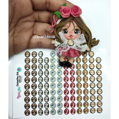 Apliques Resinados Camafeu 04 - Nivia Arts