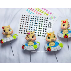 Apliques Resinados Borboletinhas 01 - Nivia Arts