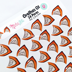 Apliques Resinado Orelhas 01 (Raposa) - comprar online
