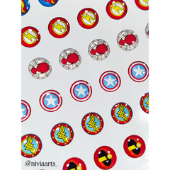 Apliques Resinado Heróis 01 - comprar online