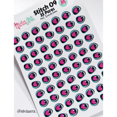 Olhos Resinados Stitch 09 (Apaixonado) - comprar online