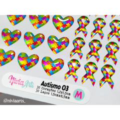 Apliques Resinados Autismo 03 - comprar online