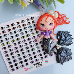 Olhos Resinados Barbie 02 - comprar online