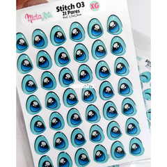 Olhos Resinados Stitch 03 - loja online