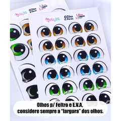 Olhos Resinados 021 - Feltro e E.V.A
