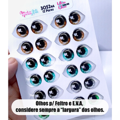 Olhos Resinados 3052na - Feltro e E.V.A