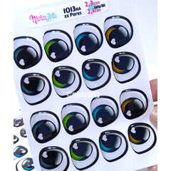 Olhos Resinados 1013na - Feltro e E.V.A - comprar online