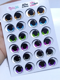 Olhos Resinados 417na - Feltro e E.V.A - comprar online