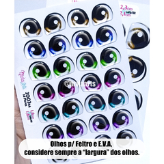 Olhos Resinados 3003na - Feltro e E.V.A