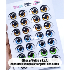 Olhos Resinados 2015na - Feltro e E.V.A