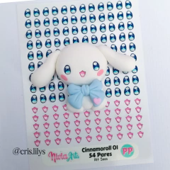 Olhos Resinados Cinnamoroll 01 (Hello Kitty) - Nivia Arts