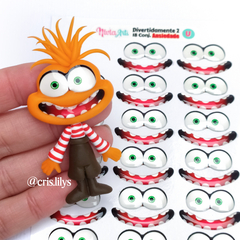 Olhos Resinados Divertidamente 2 - ANSIEDADE - Nivia Arts