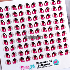 Olhos Resinados Pokémon 02 (Para o molde Artes da Cris) - loja online