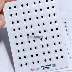 Olhos Resinados Bluey Bingo - comprar online