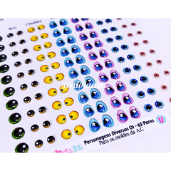 Olhos Resinados Personagens Diversos 01 (Personagens únicos)