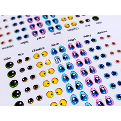 Olhos Resinados Personagens Diversos 01 (MOLDE ARTE DA CRIS) - comprar online