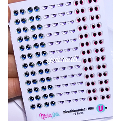 Olhos Resinados Divertidamente 2 (TAMANHO MICRO) - comprar online