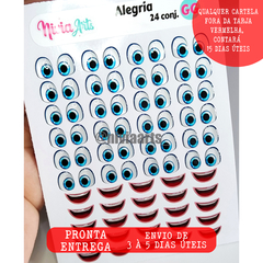 Olhos Resinados Divertidamente PARA OS MOLDES "M" DA REJANE KESIA
