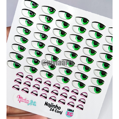 Olhos Resinados Divertidamente PARA OS MOLDES "M" DA REJANE KESIA - Nivia Arts