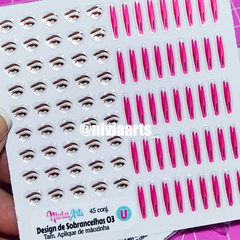 Imagem do Apliques Resinados Design de Sobrancelhas