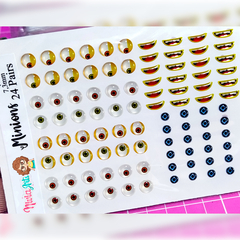 Olhos Resinados Minions (50% off)