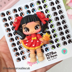 Olhos Resinados 1078NA - Nivia Arts