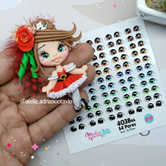 OLHOS RESINADOS 4038na - Nivia Arts