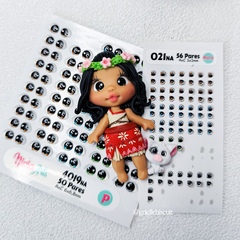 OLHOS RESINADOS 4019na - Nivia Arts