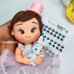Olhos Resinados Barbie 03 - comprar online
