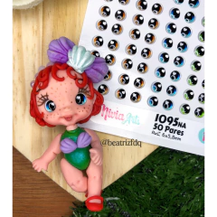 Olhos Resinados 1095NA - Nivia Arts