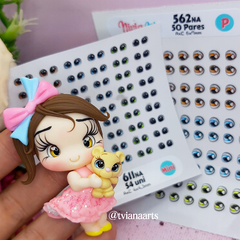 Olhos Resinados 611NA - Nivia Arts