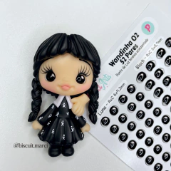 Olhos Resinados Wandinha 02 - loja online