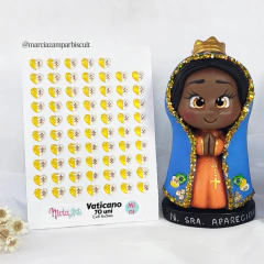 Apliques Resinado Brasil/Vaticano na internet