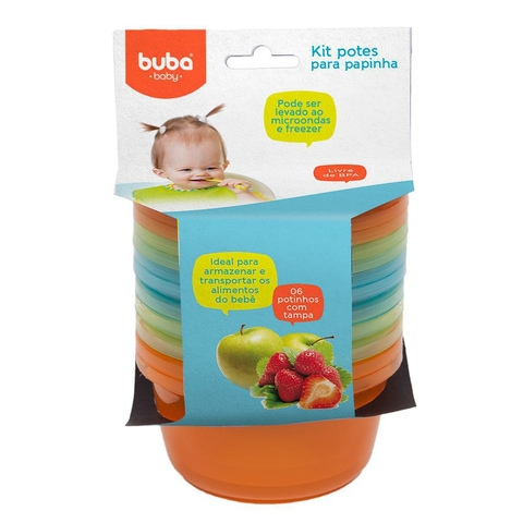 Kit 6 Potes Para Papinha sortido - Promoção 200723
