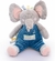 Elefante Cinza e Azul - Linha Safari - Zip Toys