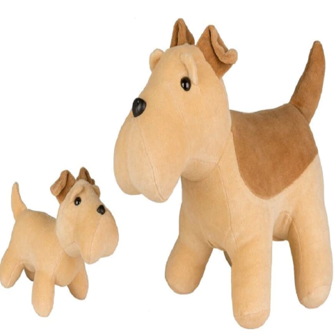 Fox Terrier grávida com 1 filhote - Bichos de Pano