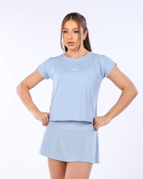 CONJUNTO 3 PEÇAS BEACH TENNIS AZUL CLARO - comprar online