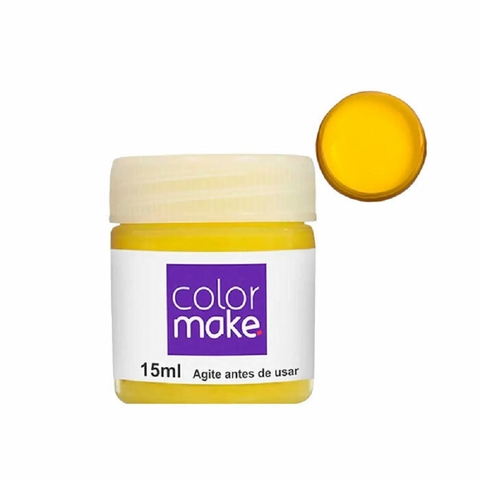 Tinta Liquida Facial Amarelo 15ml - Colormake