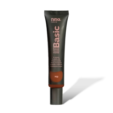 Base Líquida Basic Matte 25g Cor 12 - Nina Makeup