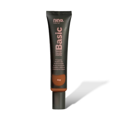 Base Líquida Basic Matte 25g Cor 10 - Nina Makeup