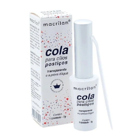 Cola de Cílios Postiços Transparente Prova D'Água Macrilan