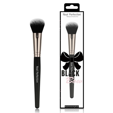 Pincel de Contorno Redondo Black Bow R104 - Real Perfection