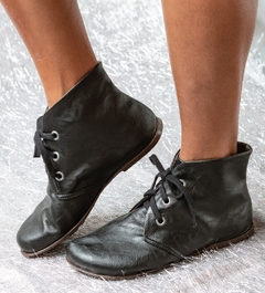 Bota Eva preta textura - Riva Sandálias