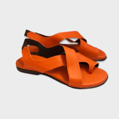 Imagem do Sandália Carmen laranja