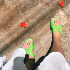 Sandália Carmen verde - Riva Sandálias