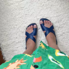 Sandália Carmen azul bic - loja online