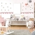 Kit Adesivo de Parede Infantil Faixa Decorativa Bebe Menina