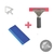 Kit Profissional Rodo Inox Limpeza Vidro e Espatula Bluemax