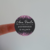 Etiqueta adesiva personalizada - Modelo Glitter Preto